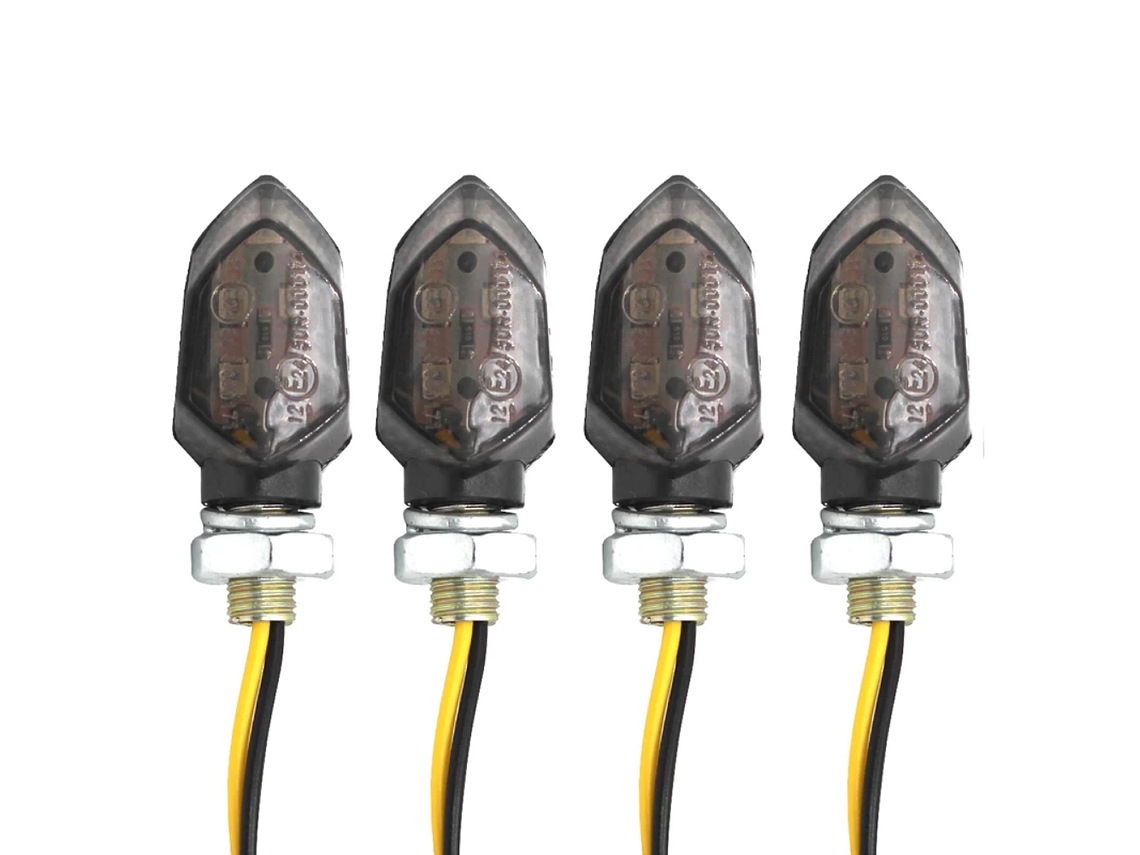 Small Motorcycle LED Turn Signals - (4 Units) 1