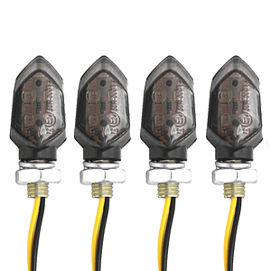 Small Motorcycle LED Turn Signals - (4 Units)