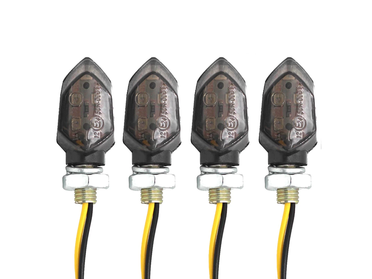 Small Motorcycle LED Turn Signals - (4 Units) 1