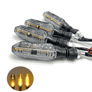 Piscas Sequenciais para Mota (4 Unidades)