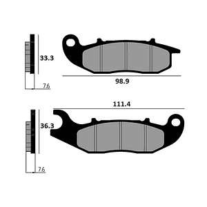 Pastilhas Travão Honda PCX 125/150 2019-2025 