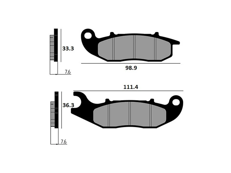 Pastilhas Travão Honda PCX 125/150 2019-2025  2