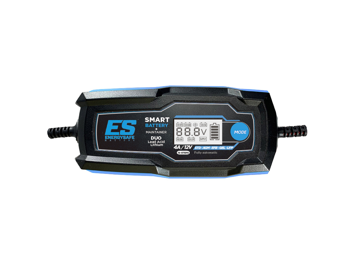 Carregador de Baterias Energysafe Smart Duo 4A  1