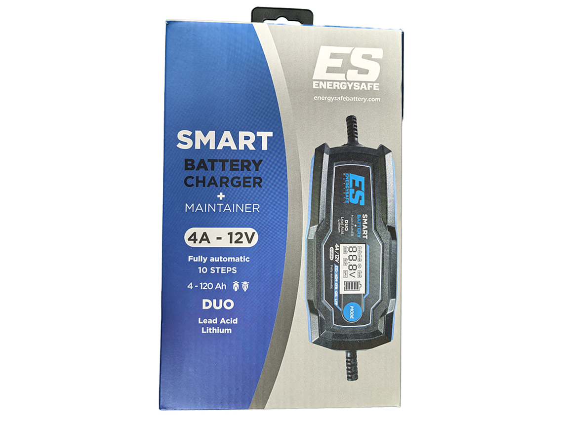 Carregador de Baterias Energysafe Smart Duo 4A  4