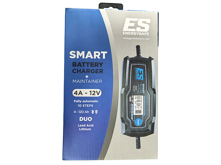 Carregador de Baterias Energysafe Smart Duo 4A  4