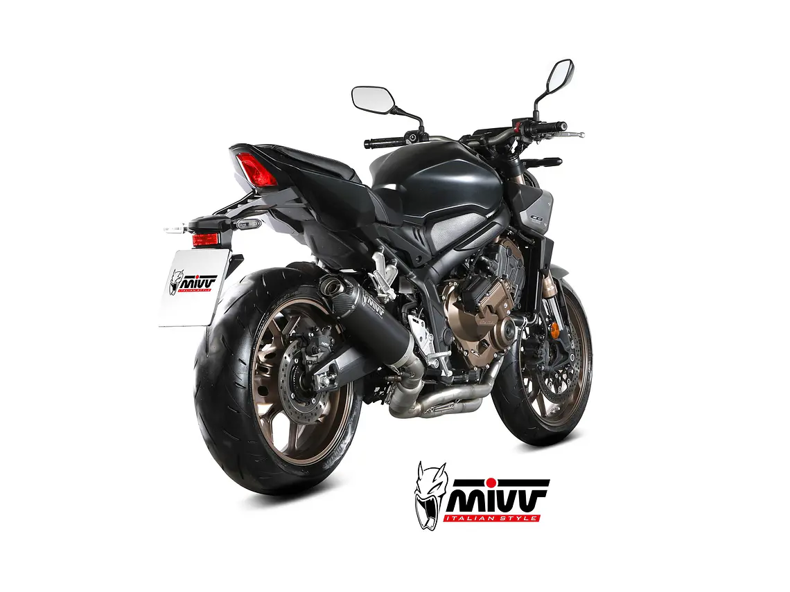 Escape Completo MIVV AK-1 Preto Honda CB 650 R 24-26  3