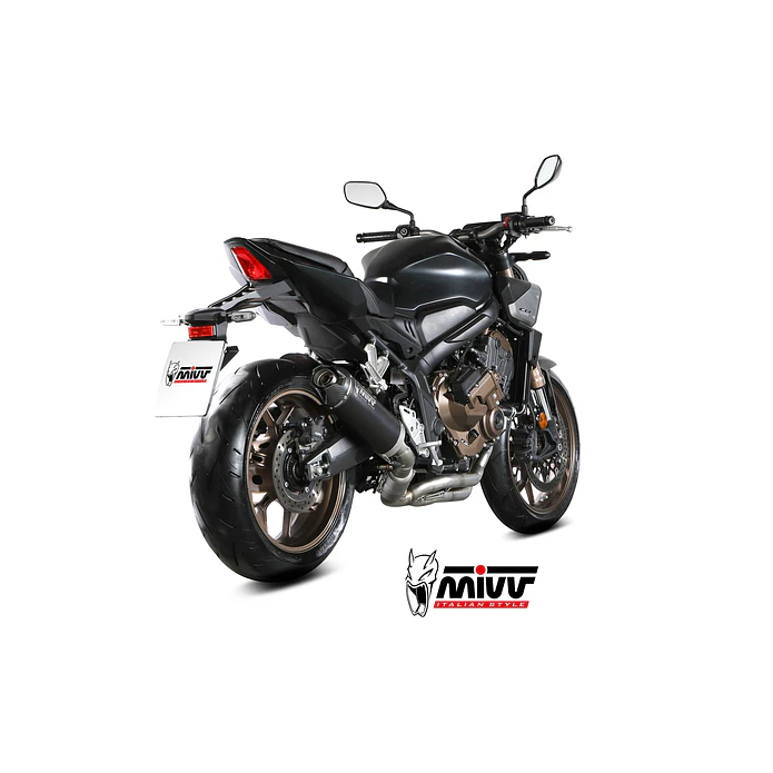 Escape Completo MIVV AK-1 Preto Honda CB 650 R 24-26  3