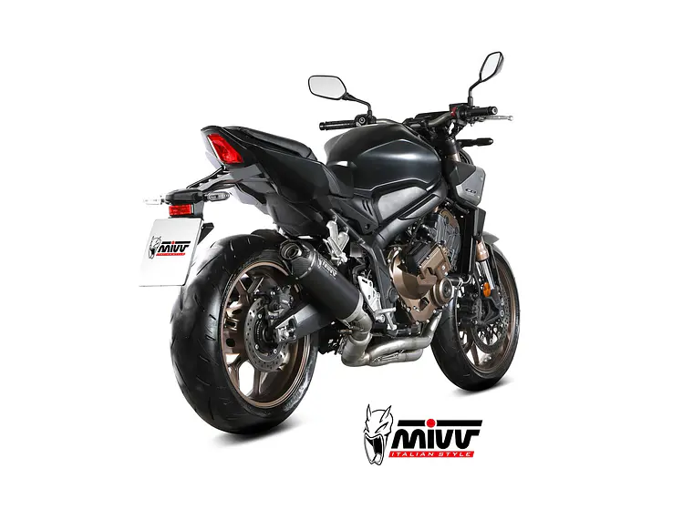 Escape Completo MIVV AK-1 Preto Honda CB 650 R 24-26  3