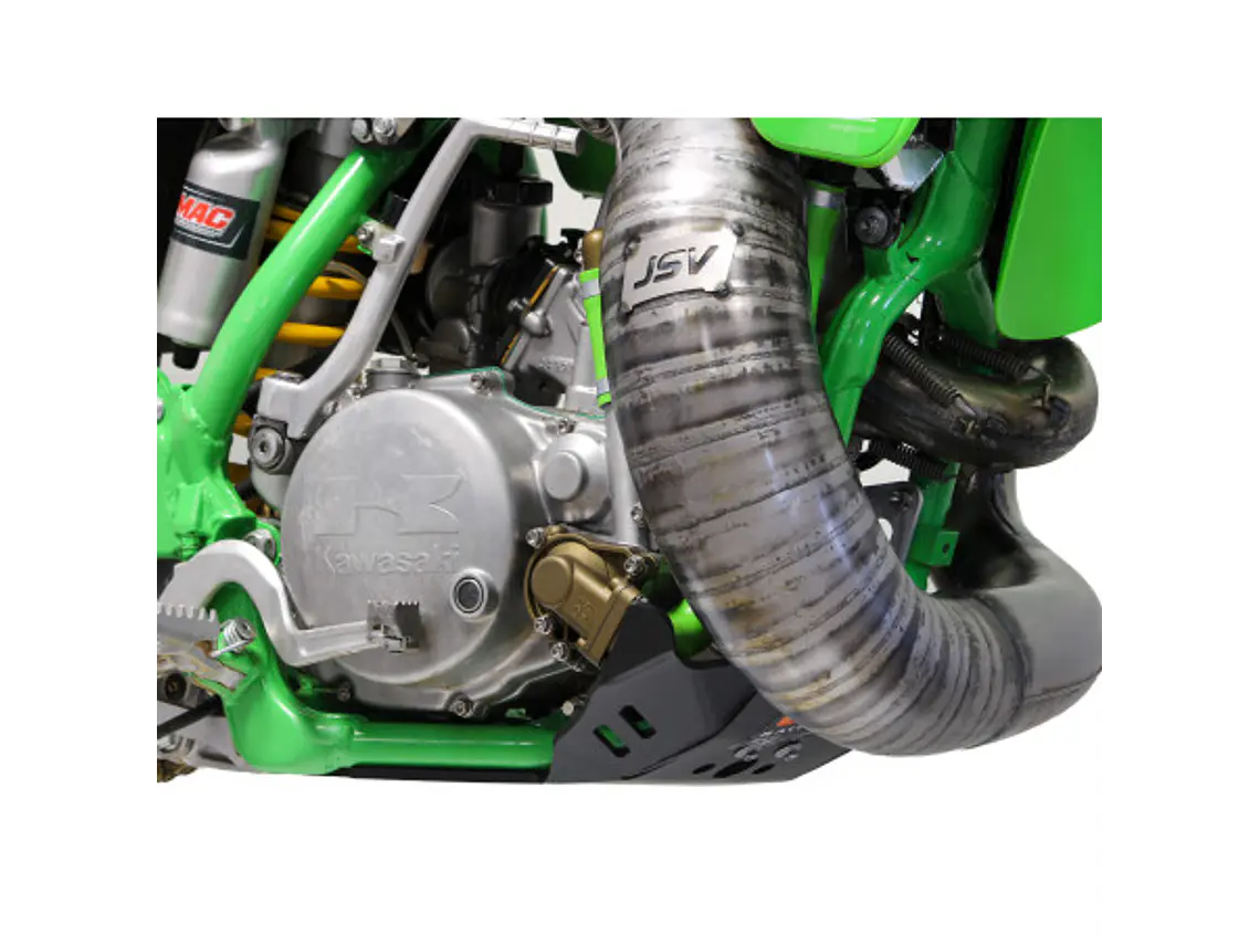 Proteção de Cárter AXP - HDPE 6 Mm Kawasaki KX250 / KX500 1988-2001 3