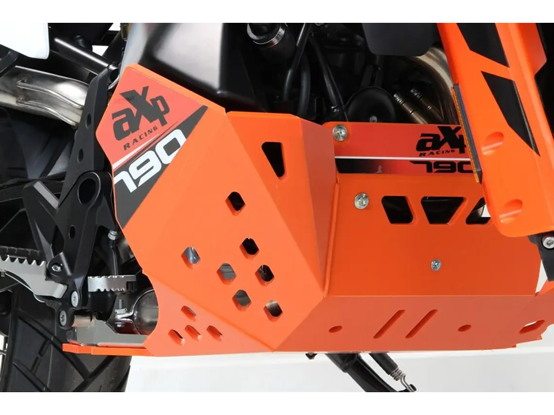 Proteção de Cárter AXP Enduro, Polietileno Pead, Laranja KTM 790 ADVENTURE / 790ADVENTURE R / 890 ADVENTURE / 890 ADVENTURE L / 890 ADVENTURE R 2018-2023 1