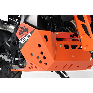 Proteção de Cárter AXP Enduro, Polietileno Pead, Laranja KTM 790 ADVENTURE / 790ADVENTURE R / 890 ADVENTURE / 890 ADVENTURE L / 890 ADVENTURE R 2018-2023