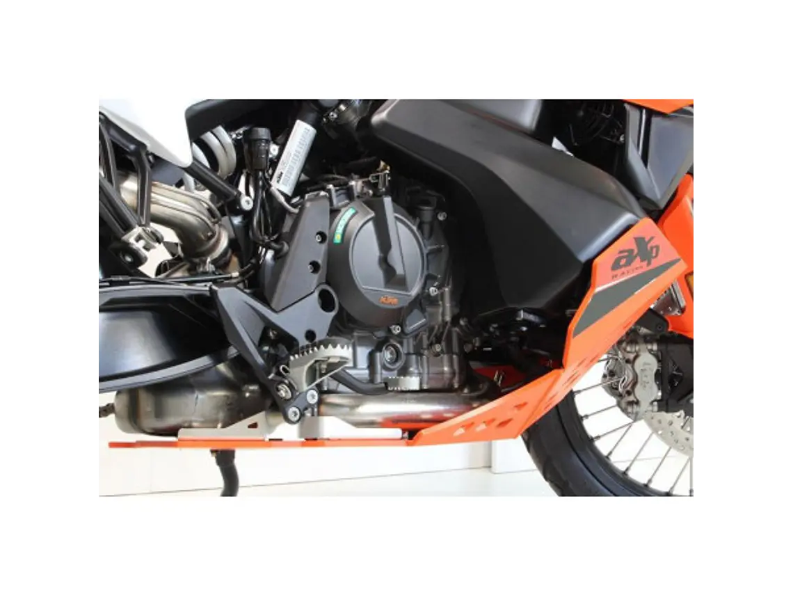 Proteção de Cárter AXP Enduro, Polietileno Pead, Laranja KTM 790 ADVENTURE / 790ADVENTURE R / 890 ADVENTURE / 890 ADVENTURE L / 890 ADVENTURE R 2018-2023 4