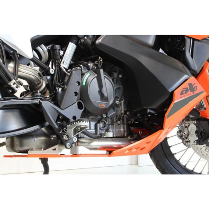 Proteção de Cárter AXP Enduro, Polietileno Pead, Laranja KTM 790 ADVENTURE / 790ADVENTURE R / 890 ADVENTURE / 890 ADVENTURE L / 890 ADVENTURE R 2018-2023 4