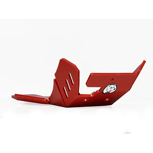 Proteção de Cárter AXP Enduro Xtrem, Polietileno Pead, Vermelha Beta 250XTRAINER / 300XTRAINER 2016-2022