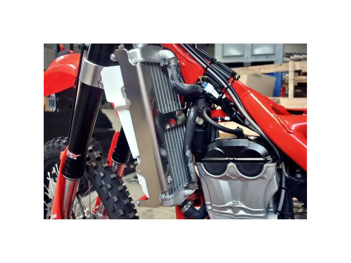 Protetores de Radiador Alumínio Vermelha AXP Beta 350RR / 390RR / 430RR / 480RR 2015-2019 5