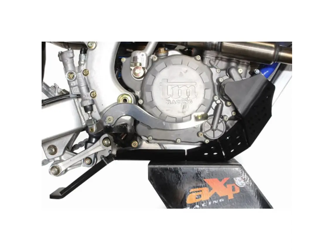 Proteção de Cárter AXP Enduro Xtrem, Polietileno Pead, Preto, TM 4T TM Racing EN250Fi 4T / EN300Fi 4T / MX250Fi 4T / MX300Fi 4T 2019-2021 4
