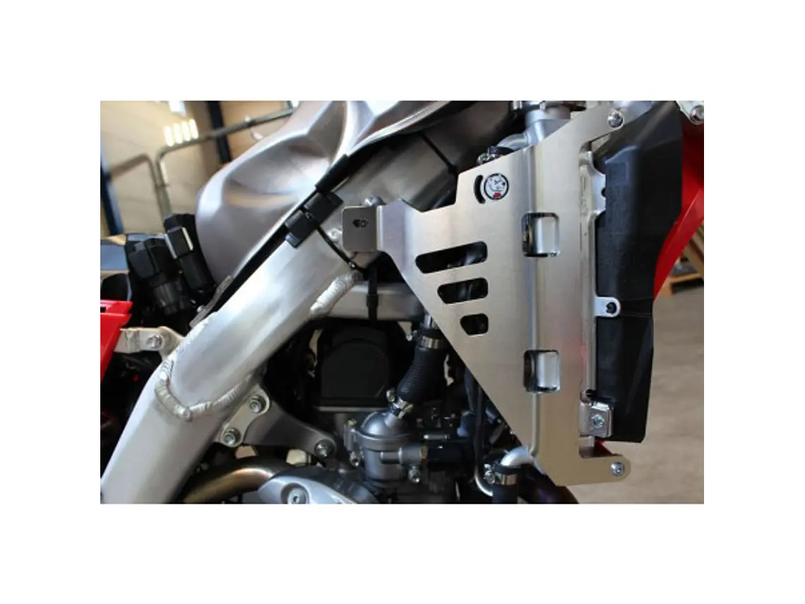 Protetores de Radiador Alumínio Vermelha AXP Honda CRF450L / CRF450XR 2019-2024 3