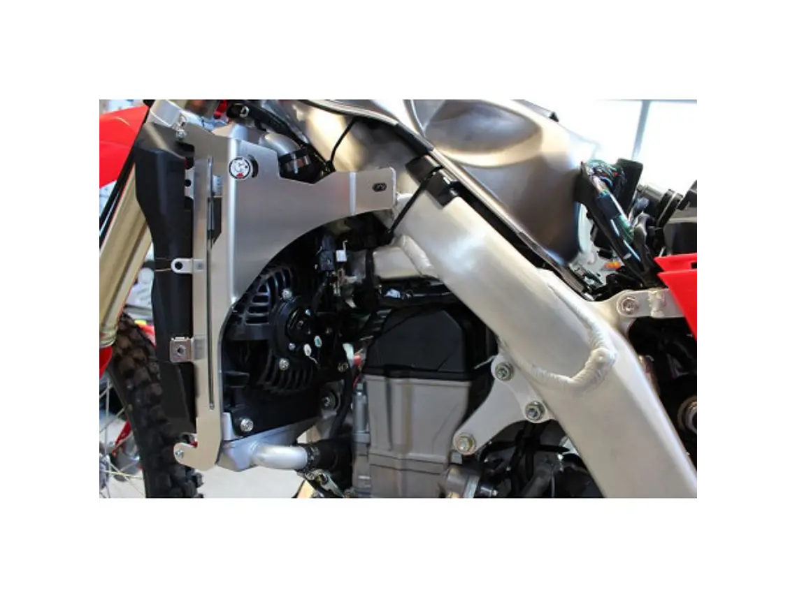 Protetores de Radiador Alumínio Vermelha AXP Honda CRF450L / CRF450XR 2019-2024 4