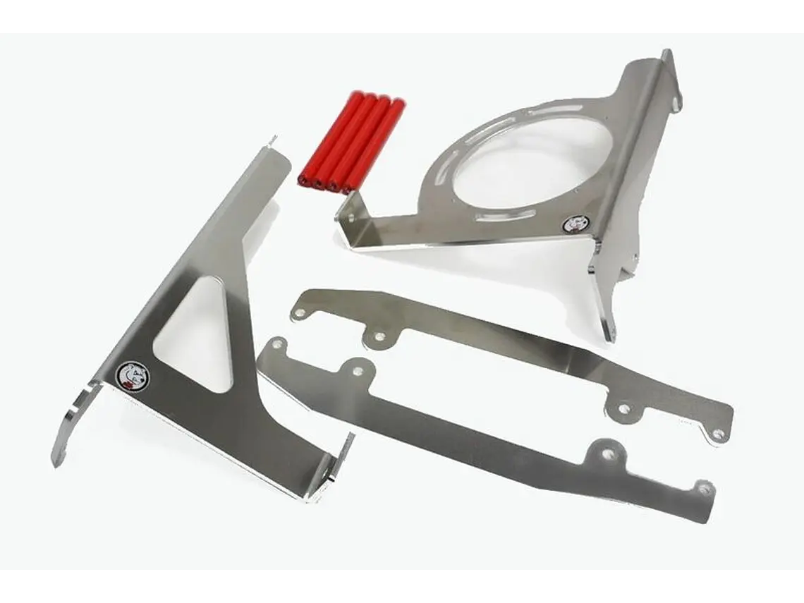 Protetores de Radiador Alumínio Vermelha AXP Beta 125RR / 200RR / 250RR / 300RR / 300RR RACE 2020-2023 1