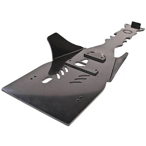 Proteção de Cárter Central Axp, Polietileno Pead, 8 Mm, Preto com Autocolante Azul Yamaha YFZ450R 2009-2023