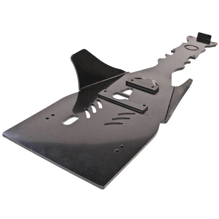 Proteção de Cárter Central Axp, Polietileno Pead, 8 Mm, Preto com Autocolante Azul Yamaha YFZ450R 2009-2023 5