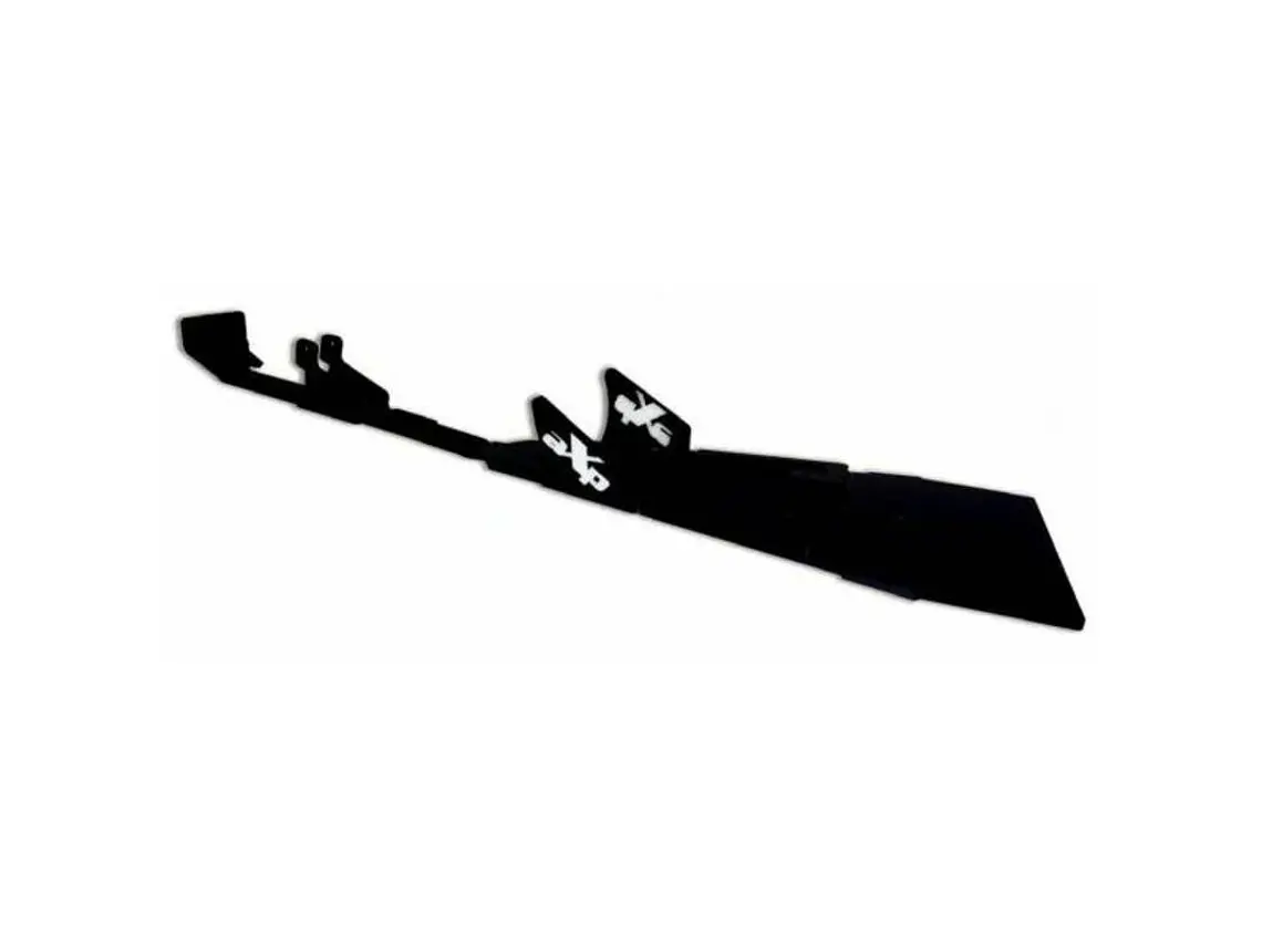 Proteção de Cárter Central Axp, Polietileno Pead, 8 Mm, Preto Autocolante Vermelho Yamaha YFZ450R 2009-2023 1