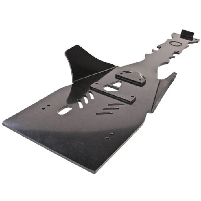 Proteção de Cárter Central Axp, Polietileno Pead, 8 Mm, Preto Autocolante Vermelho Yamaha YFZ450R 2009-2023 2