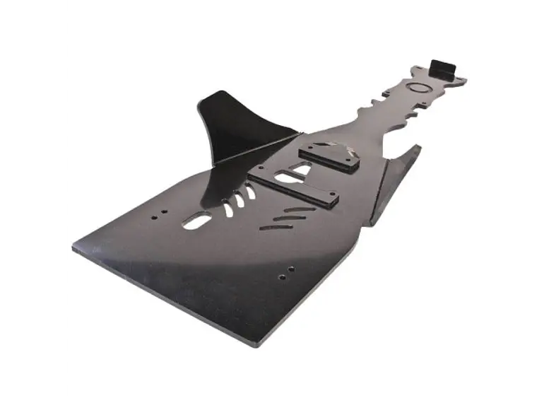 Proteção de Cárter Central Axp, Polietileno Pead, 8 Mm, Preto Autocolante Vermelho Yamaha YFZ450R 2009-2023 2