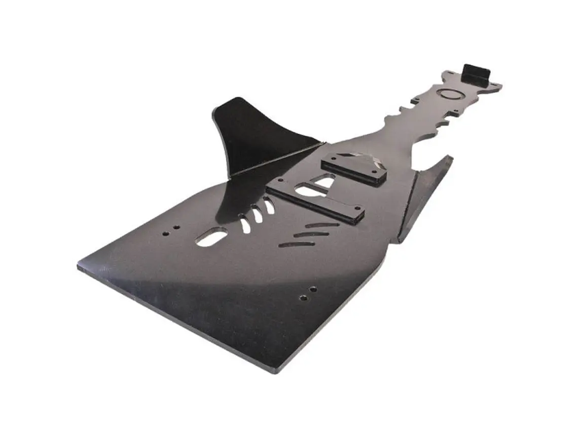 Proteção de Cárter Central Axp, Polietileno Pead, 8 Mm, Preto Autocolante Vermelho Yamaha YFZ450R 2009-2023 5