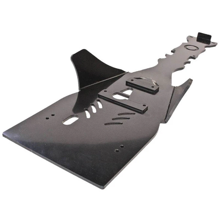 Proteção de Cárter Central Axp, Polietileno Pead, 8 Mm, Preto Autocolante Vermelho Yamaha YFZ450R 2009-2023 5
