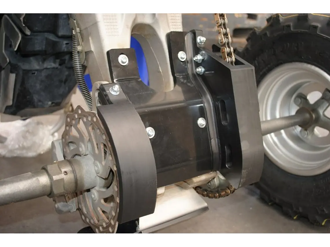 Proteção de Cárter Traseira Axp, Polietileno Pead, 6 Mm, Preto Yamaha YFZ450 2003-2010 1