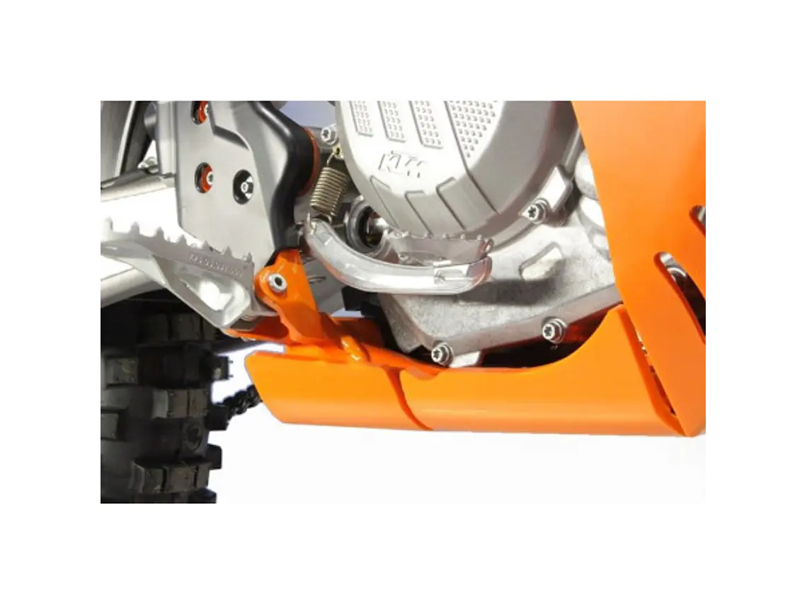 Proteção de Cárter AXP Enduro, Polietileno Pead, Laranja KTM 450EXCF / 500EXCF / 500XCFW 2017-2023 5