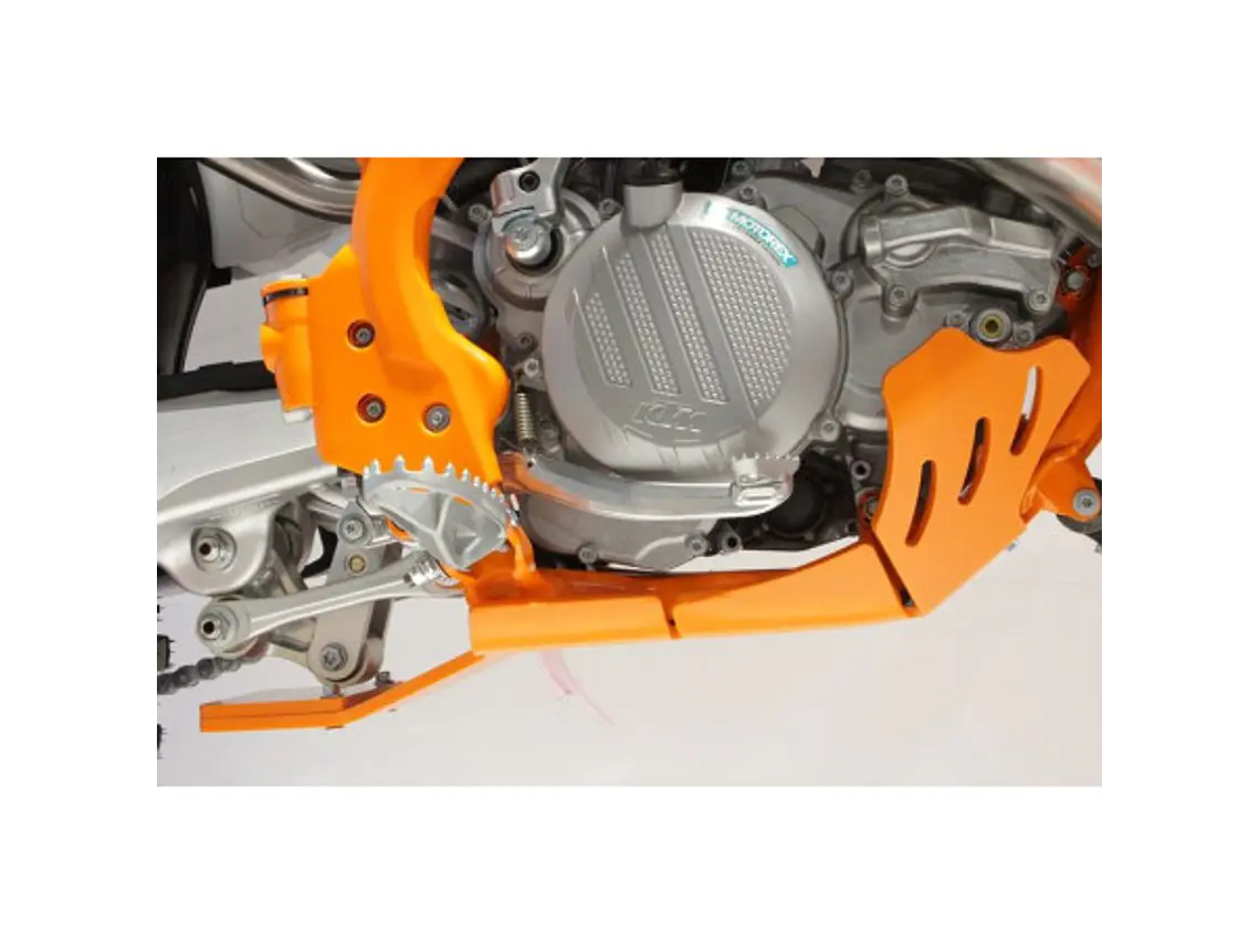 Proteção de Cárter AXP Enduro Xtrem, Polietileno Pead, Laranja KTM 250SX / 250XC / 300XC 2017-2018 6