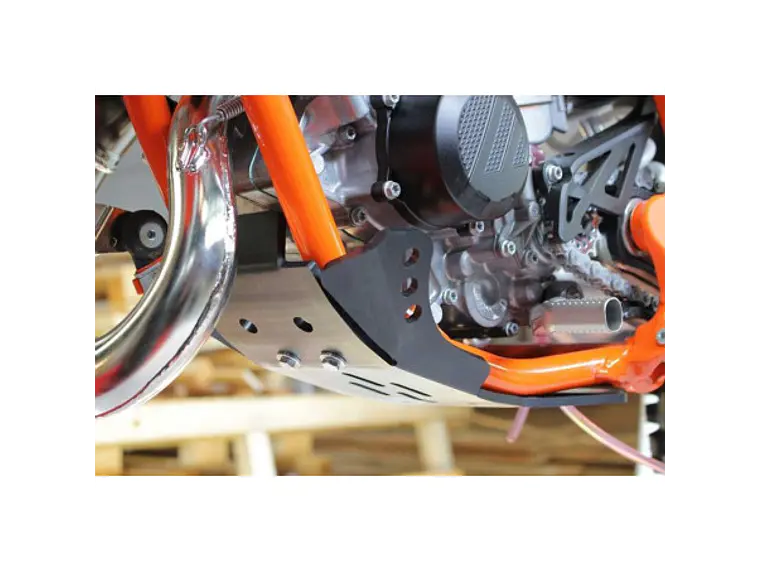 Proteção de Cárter AXP Gp, Polietileno Pead, Preto, KTM SX85 Gas-gas MC85 2021-2024 | Husqvarna TC85 2018-2024 | KTM 85SX 2018-2024 2