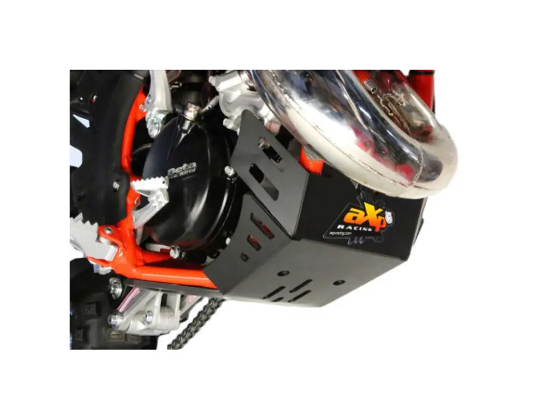 Proteção de Cárter AXP Enduro, Polietileno Pead, Preto Beta 125RR / 200RR 2018-2019 2