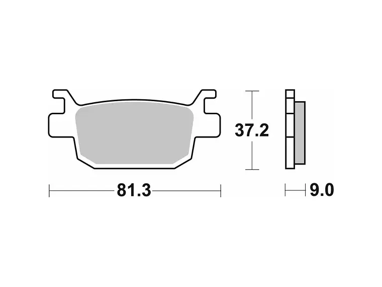 Pastilhas de Travão 832LS - SBS 2