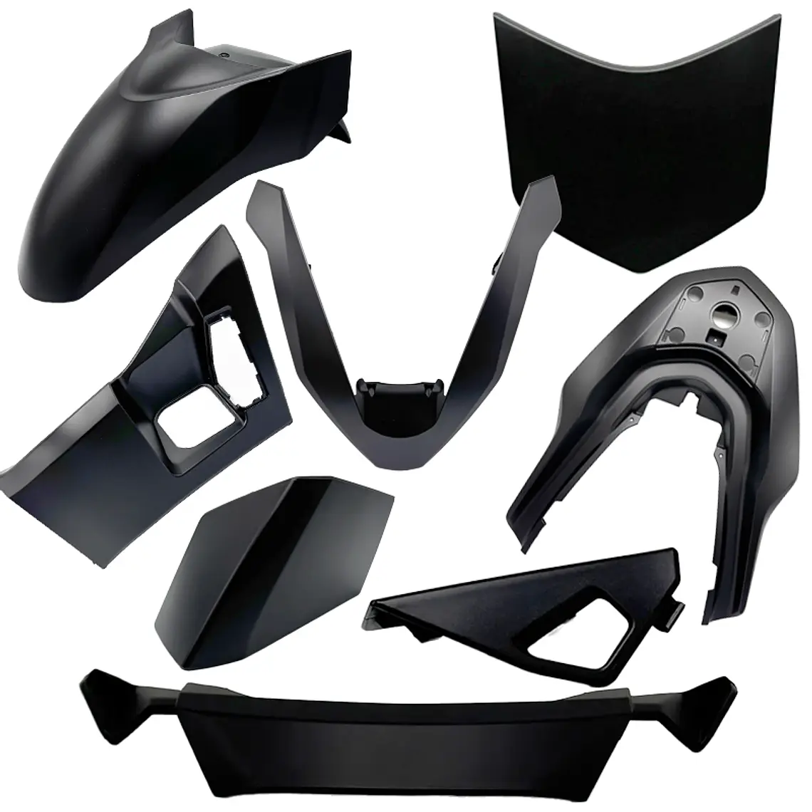 Kit Plásticos Honda PCX 125 Preto Mate 2025> 2