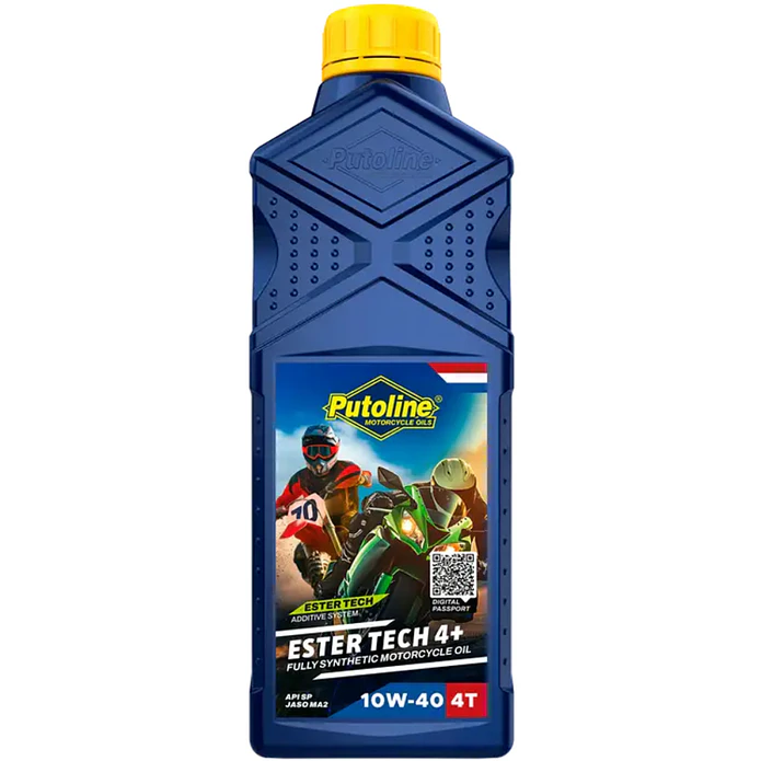 Óleo Putoline Ester Tech 4+ 10W-40 4L 100% Sintético JASO MA2 2