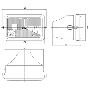 Farol Completo Macal M83 / Famel XF25 - SIM 