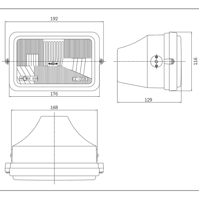 Farol Completo Macal M83 / Famel XF25 - SIM  2
