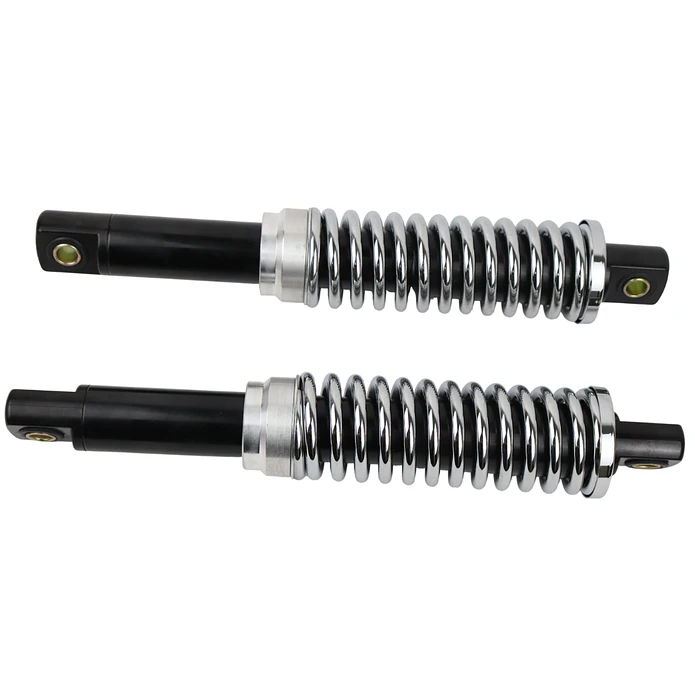 Amortecedores Reforçados Pretos Mola Cromada 310mm Sachs  1