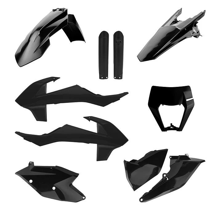 Kit Plásticos Completo KTM EXC / EXC-F (2017-2019) Preto - Polisport 1