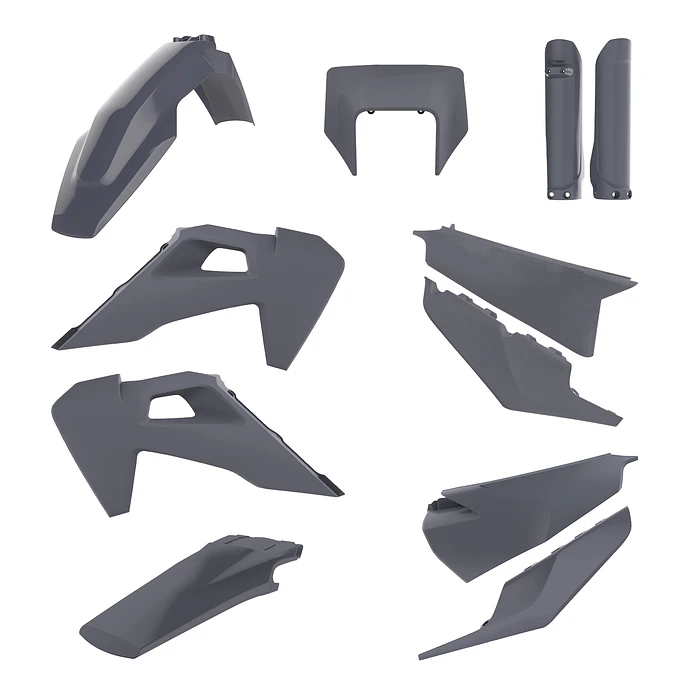 Kit Plásticos Completo Husqvarna TE / FE (2020-2023) Nardo Grey - Polisport 1