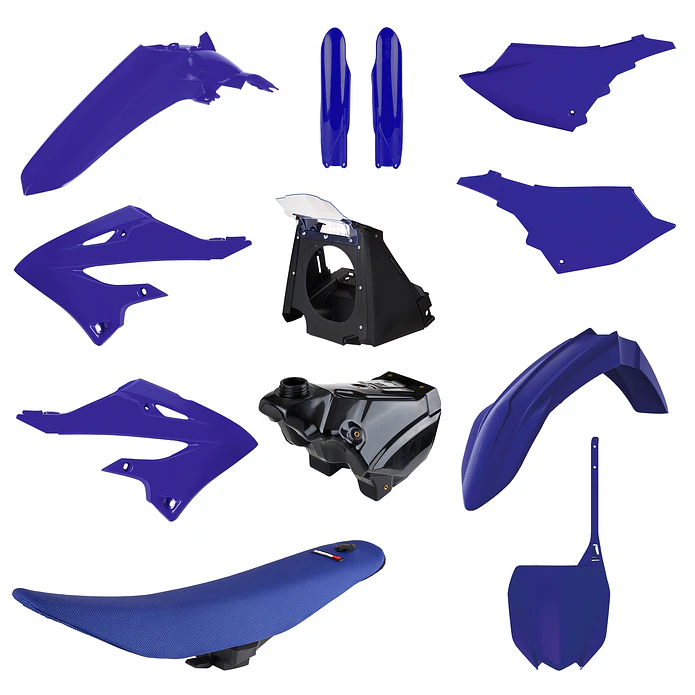 Kit Plásticos Restyling Yamaha YZ125 / YZ250 (2002-2021) Estilo 2022 Cor OEM 2026 - Polisport 1