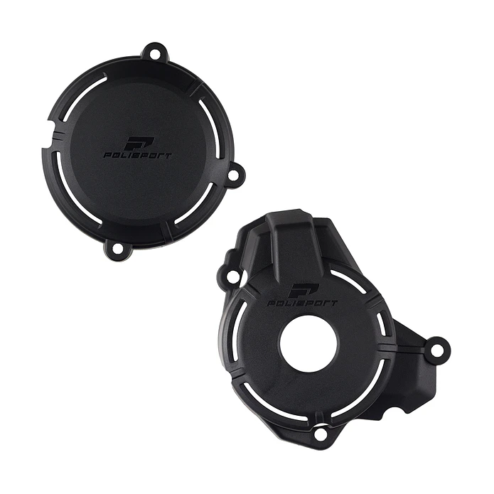 Kit Proteção Tampas Motor Sherco SEF 250 / 300 (2024-2026) Preto - Polisport 1