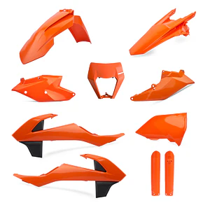 Kit Plásticos Completo KTM EXC / EXC-F (2017-2019) Laranja - Polisport