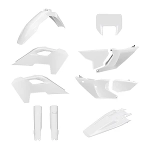 Kit Plásticos Completo com Porta-Farol Husqvarna TE / FE (2024-2025) Branco - Polisport