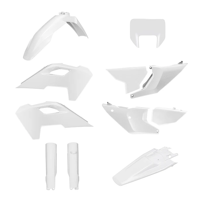 Kit Plásticos Completo com Porta-Farol Husqvarna TE / FE (2024-2025) Branco - Polisport 1