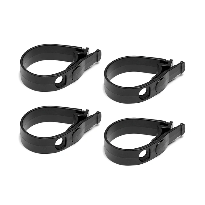 Elásticos de Borracha para Porta-Farol (4 Unidades) Preto - Polisport 1
