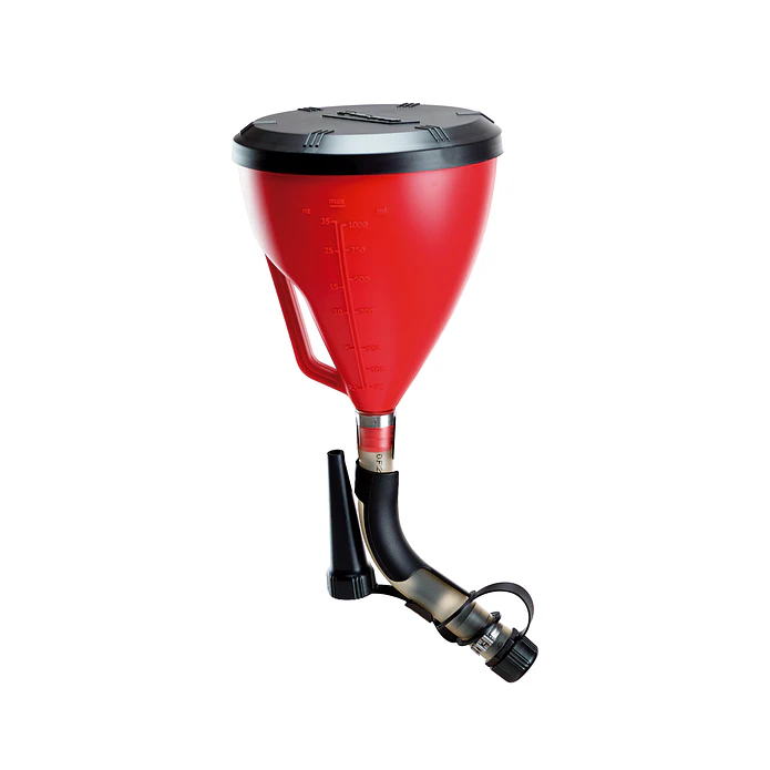 Funil ProOctane com Mangueira e Tampa Vermelho - Polisport 1